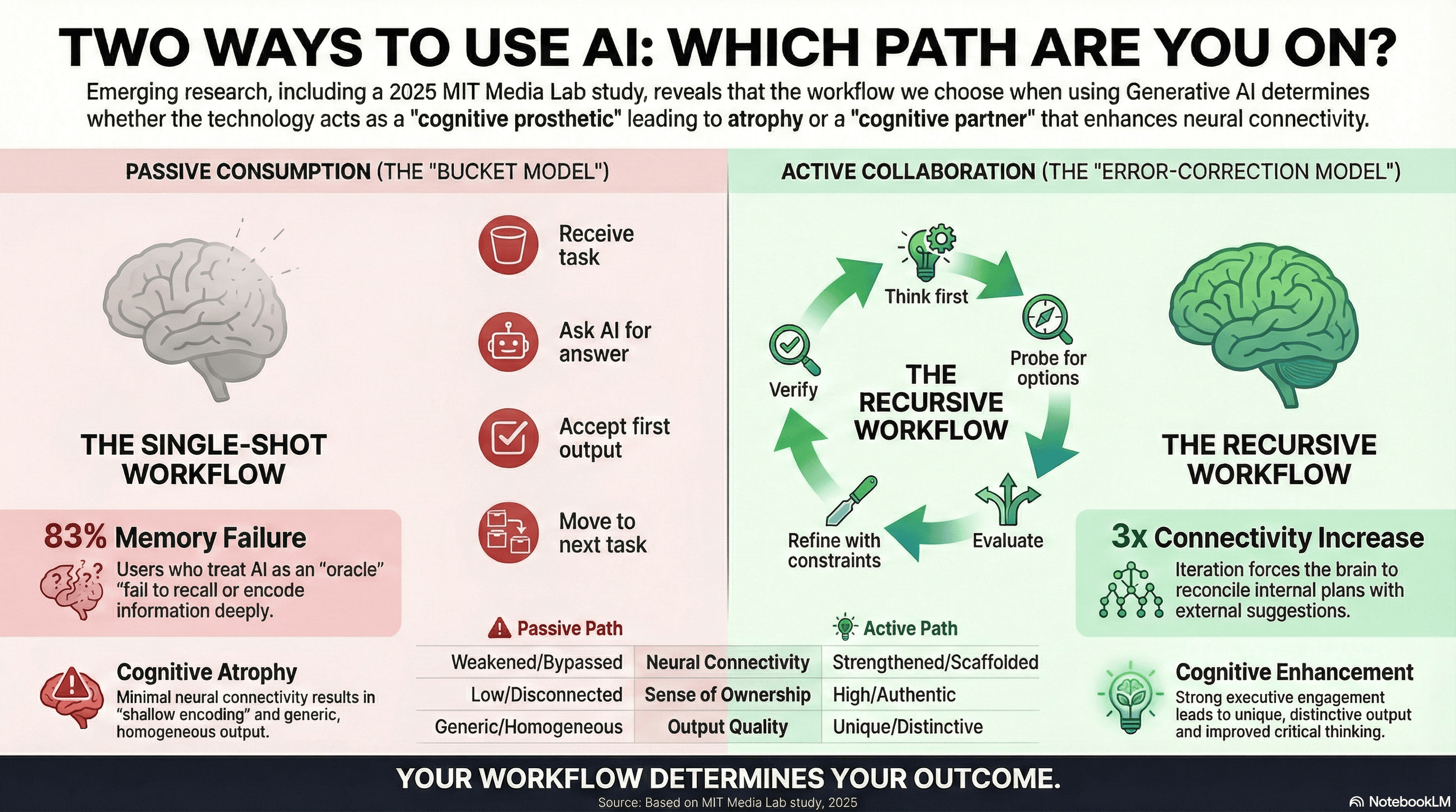 Two ways to use AI